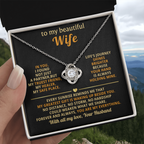 Beautiful Wife – Love Knot Necklace, A Gift of Forever Love