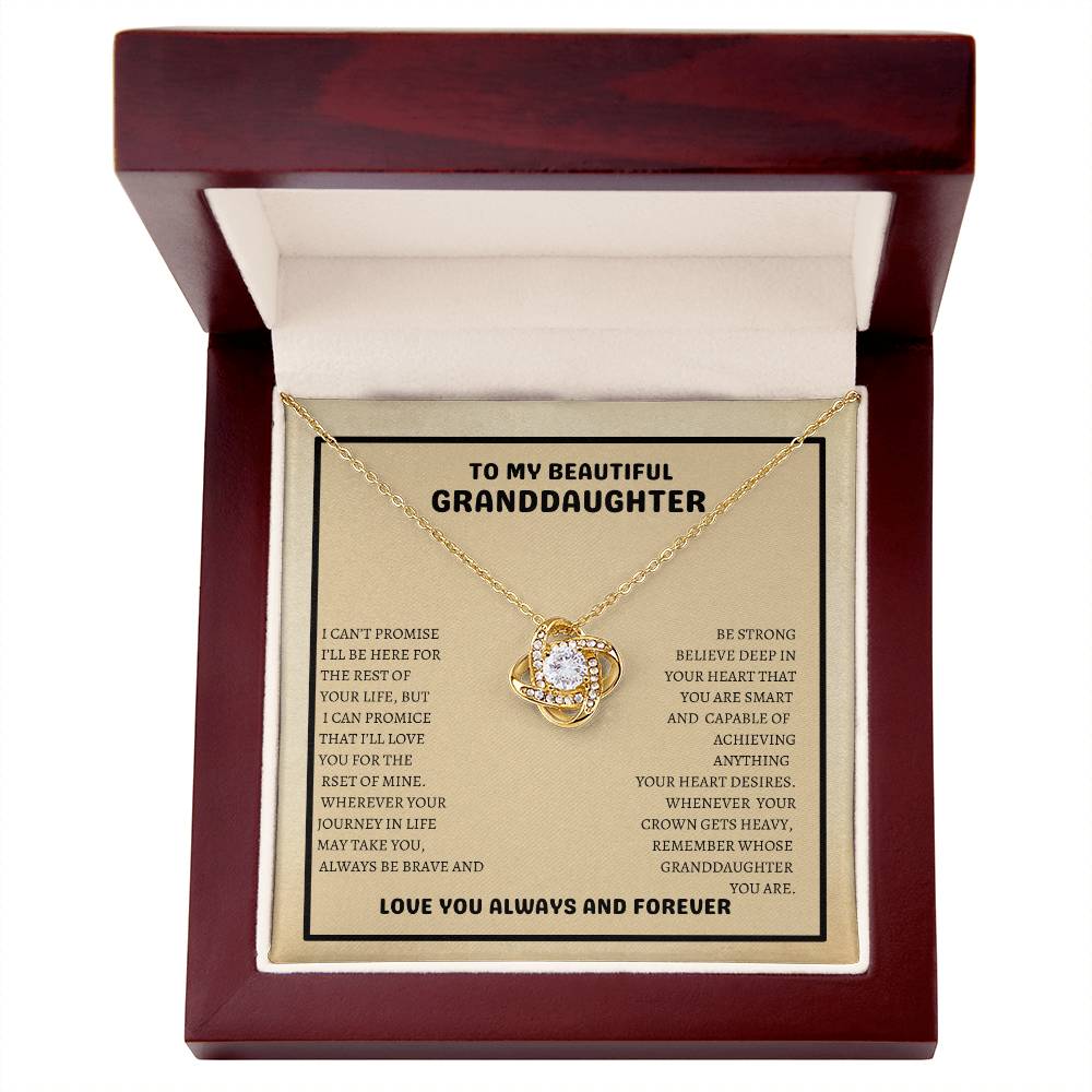 To My Beautiful Granddaughter