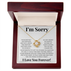 Apology Gift For Her-I'm Truly sorry-Love Knot Necklace