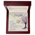 To My Daughter - Love Knot Necklace