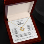 Loving Mom/ Unconditional Love/Cherished Love Knot Necklace