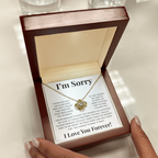Apology Gift For Her-I'm Truly sorry-Love Knot Necklace