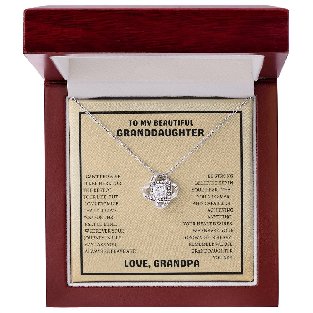 To My Beautiful Granddaughter