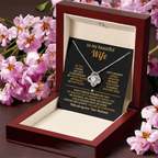 Beautiful Wife – Love Knot Necklace, A Gift of Forever Love