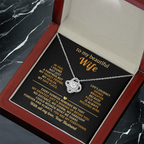 Beautiful Wife – Love Knot Necklace, A Gift of Forever Love