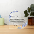 Minha Filha Coracao de Acrilica