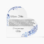 Minha Filha Coracao de Acrilica