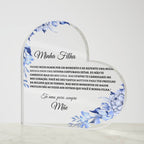 Minha Filha Coracao de Acrilica