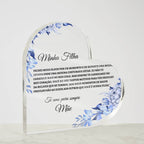 Minha Filha Coracao de Acrilica