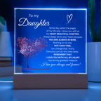 To My Daughter-Most Beautiful Chapter/white-Acrylic Plaque