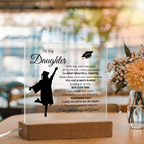 To My Daughter- Graduation-Acrylic Plaque
