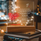 To My Daughter-Most Beautiful Chapter/white-Acrylic Plaque