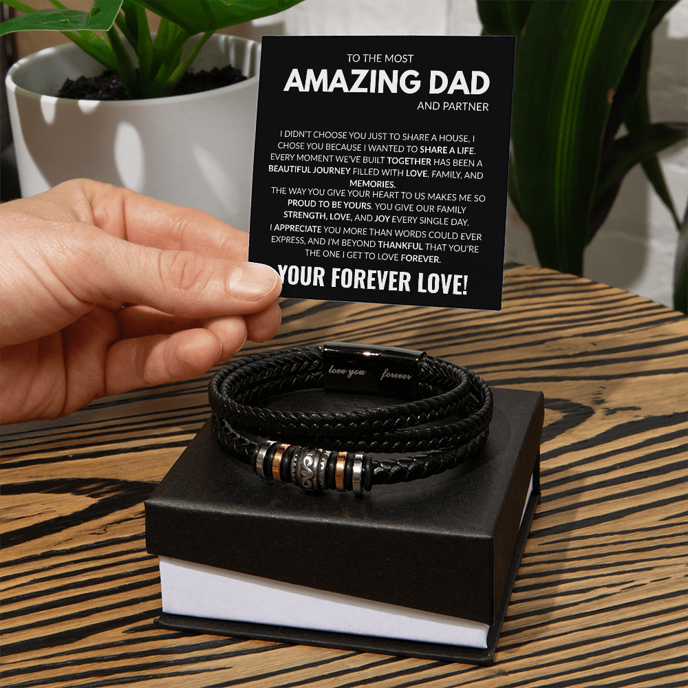 Amazing Dad-Love You Forever Bracelet