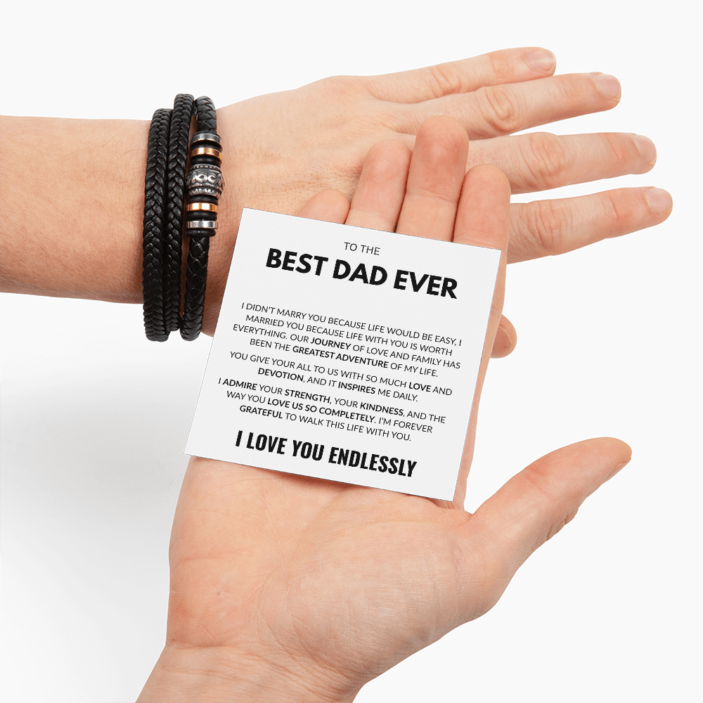 Best Dad Ever- Love You Forever Bracelet
