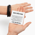 Best Dad Ever- Love You Forever Bracelet