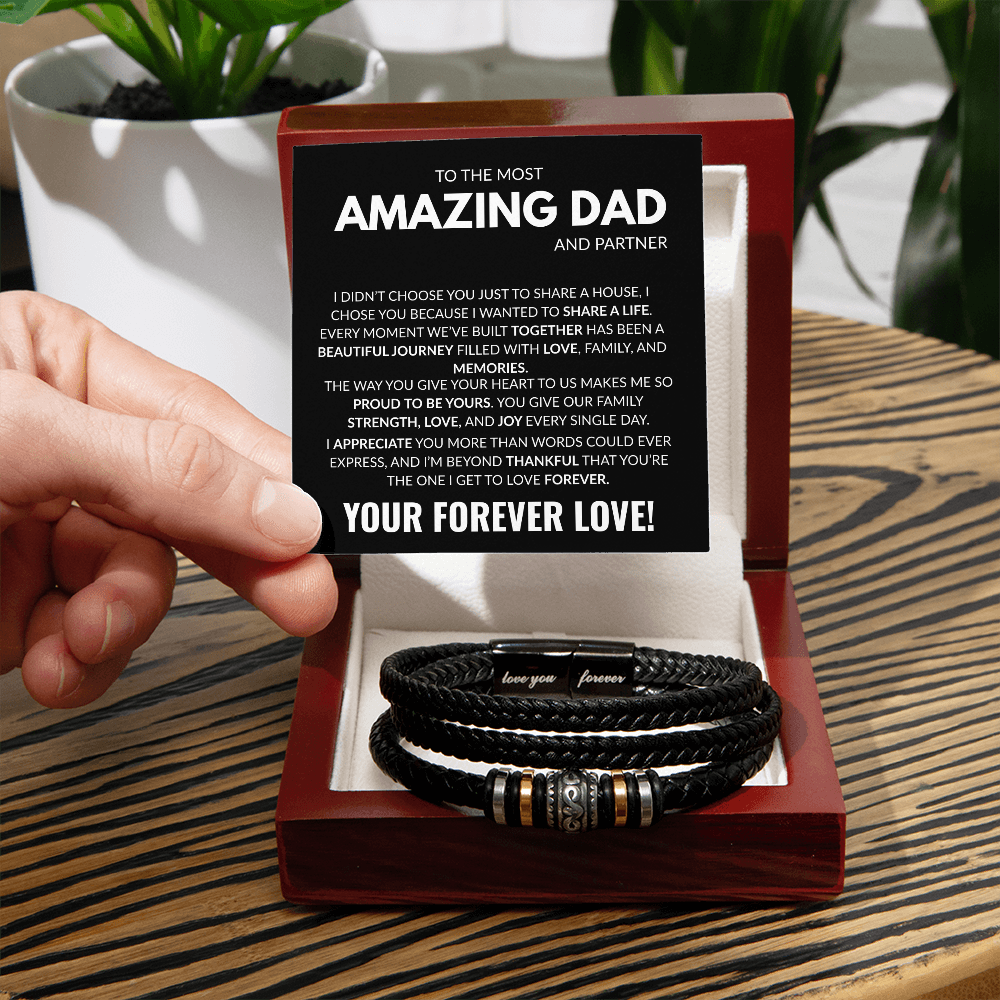 Amazing Dad-Love You Forever Bracelet
