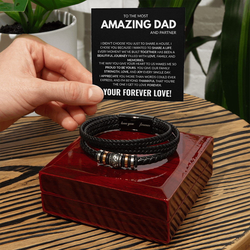 Amazing Dad-Love You Forever Bracelet