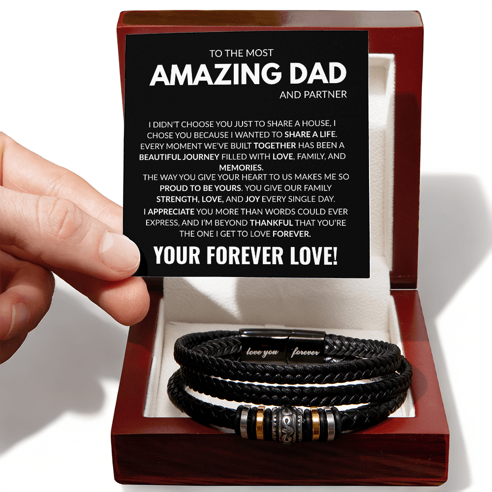 Amazing Dad-Love You Forever Bracelet
