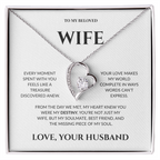 To My Beloved Wife - The Missing Piece Of My Soul - Forever Love Necklace