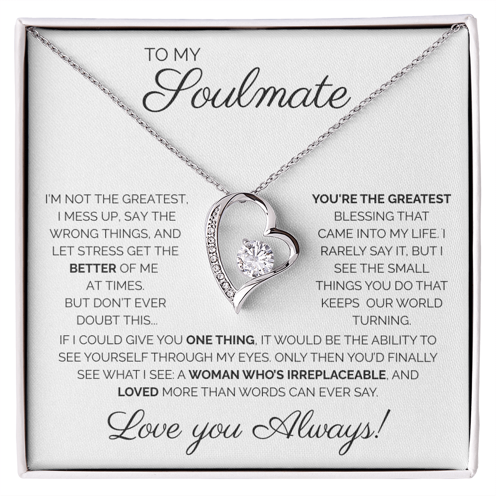 My Soulmate/ You're The Greatest/ Forever love Necklace