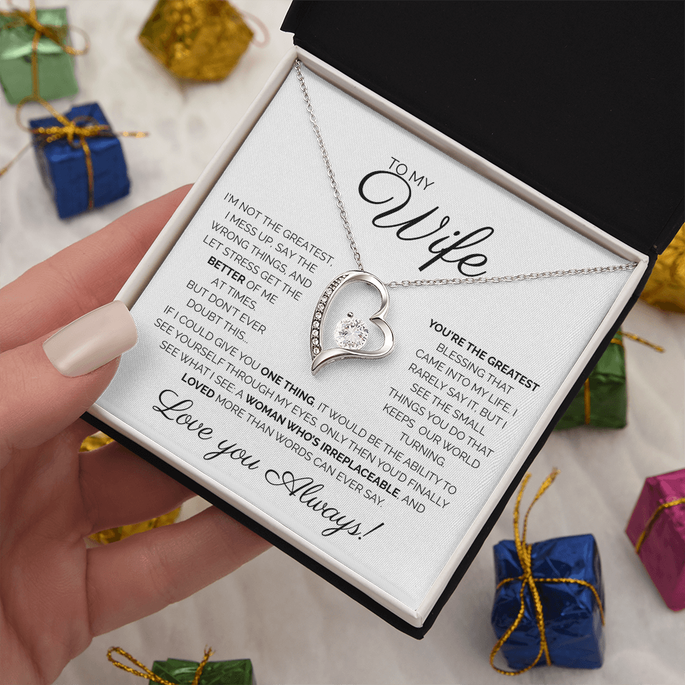 To My Wife/ You're The Greatest/ Forever Love Necklace