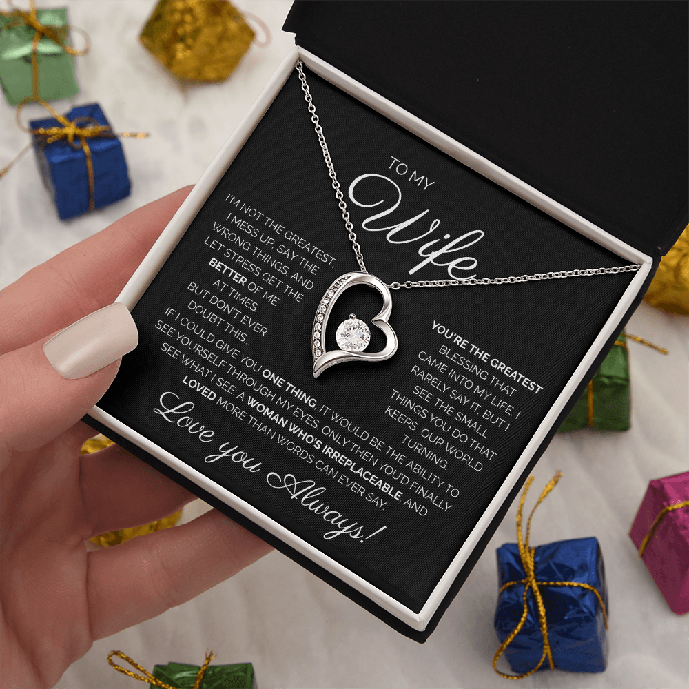 My Wife/You're the Greatest/Forever Love Necklace