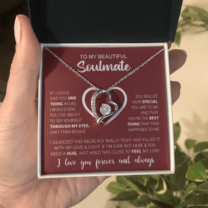 To My Beautiful Soulmate-Forever Love Necklace