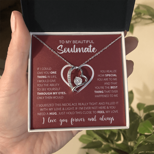 To My Beautiful Soulmate-Forever Love Necklace