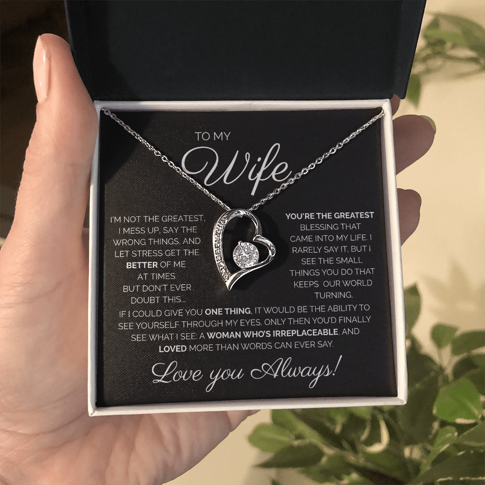 My Wife/You're the Greatest/Forever Love Necklace