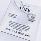 To My Beautiful Wife -You're The Best Thing That Ever Happened To Me - Forever Love Necklace