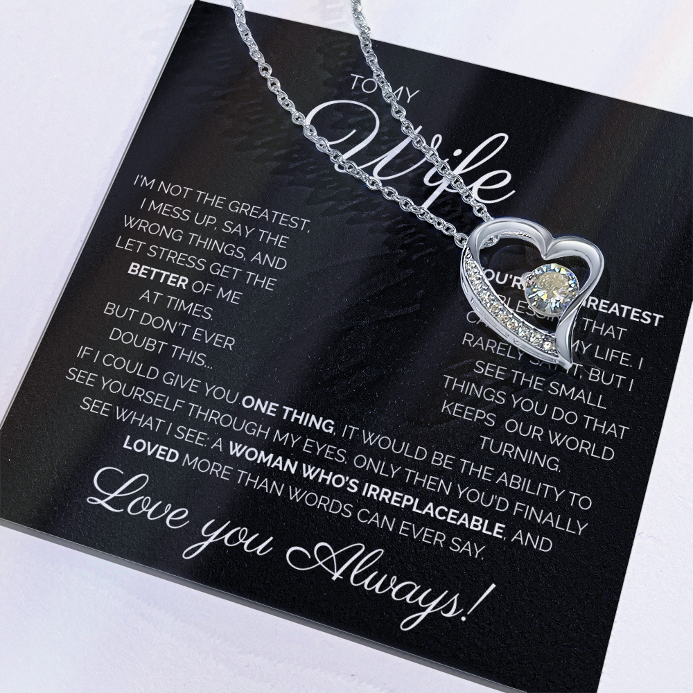 My Wife/You're the Greatest/Forever Love Necklace