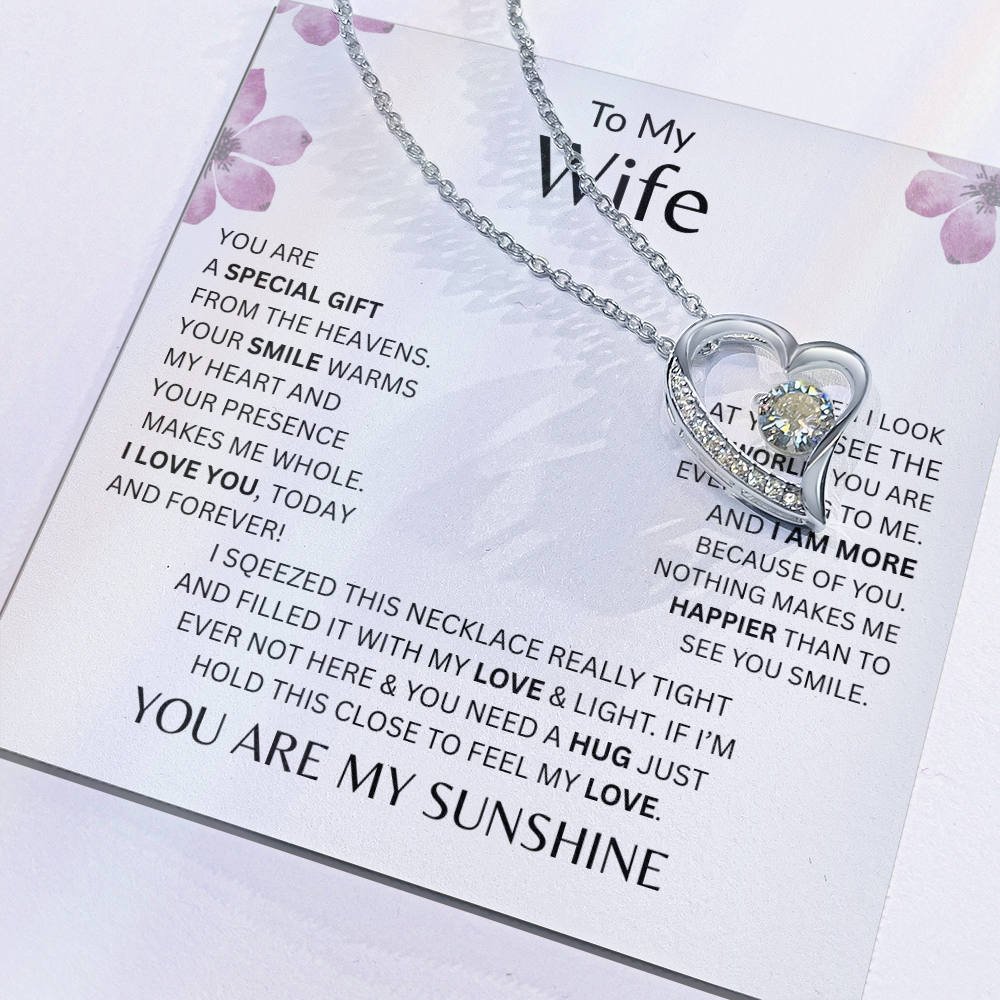 My Wife - You Are A Special Gift From Heaven - Forever Love Necklace             - FREE SHIPPING