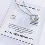 To The Love Of My Life- You're The Greatest Gift I Ever Received- Forever Love Necklace