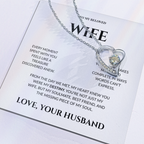 To My Beloved Wife - The Missing Piece Of My Soul - Forever Love Necklace