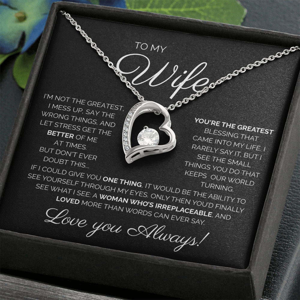 My Wife/You're the Greatest/Forever Love Necklace