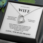 To My Beautiful Wife -You're The Best Thing That Ever Happened To Me - Forever Love Necklace