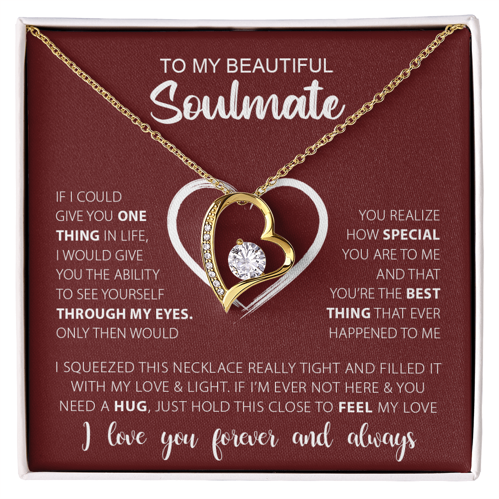 To My Beautiful Soulmate-Forever Love Necklace