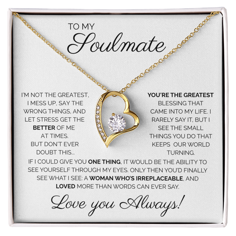 My Soulmate/ You're The Greatest/ Forever love Necklace