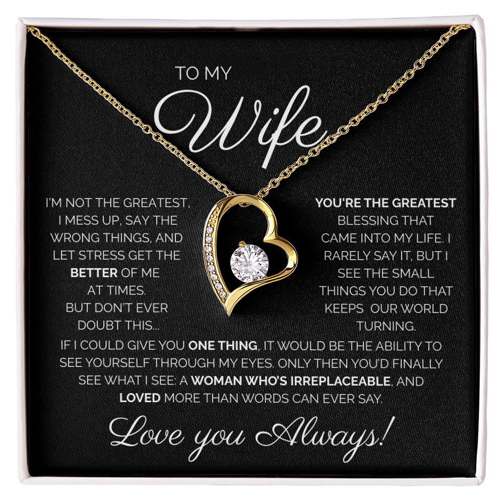 My Wife/You're the Greatest/Forever Love Necklace