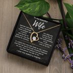 To my Beautiful Wife, Falling in love with you was beyond my control/ Lone Knot Necklace