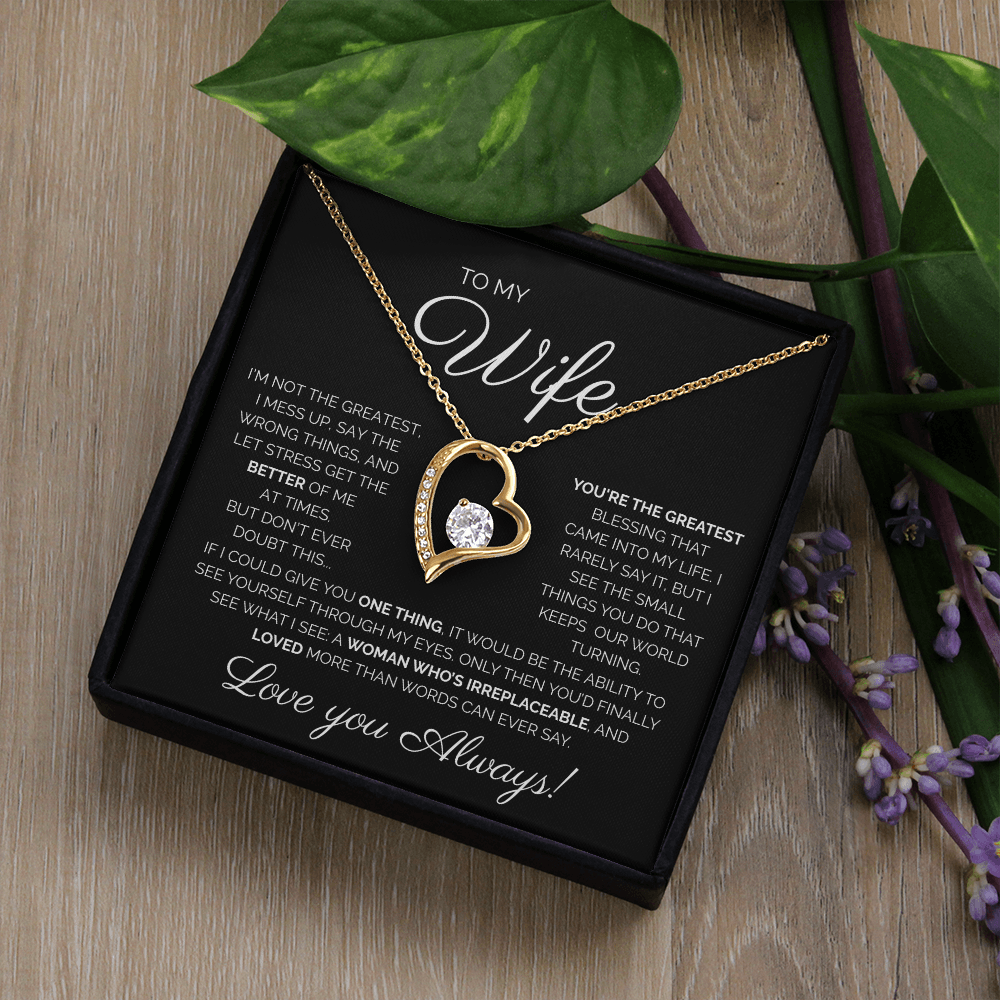 My Wife/You're the Greatest/Forever Love Necklace