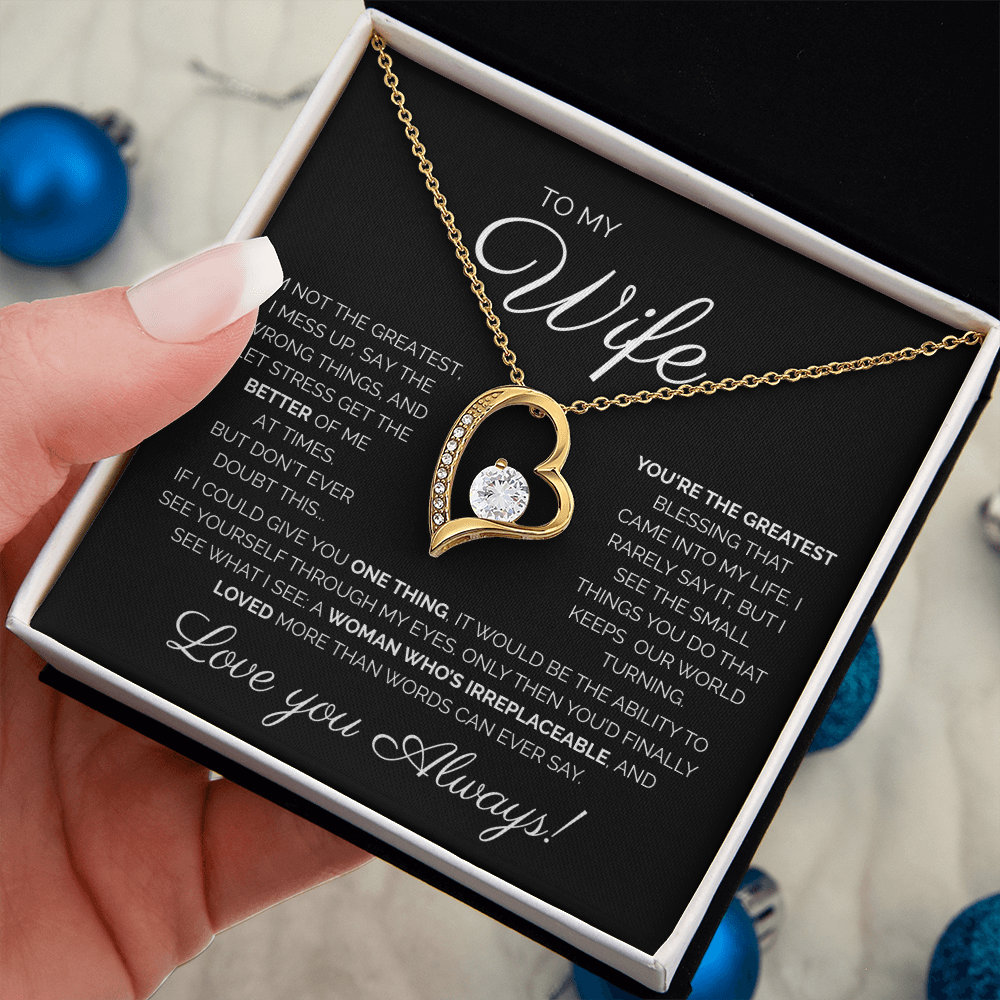 My Wife/You're the Greatest/Forever Love Necklace
