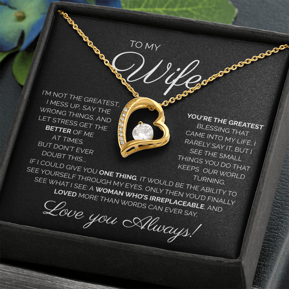 My Wife/You're the Greatest/Forever Love Necklace
