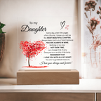 To MY Daughter-Beautiful Chapter-Acrylic Plaque