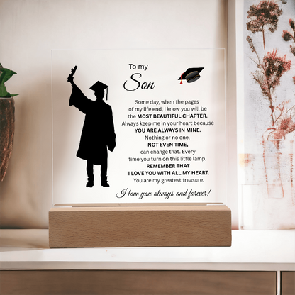 To My Son-Graduation-Acrylic Plaque