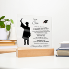 To My Son-Graduation-Acrylic Plaque