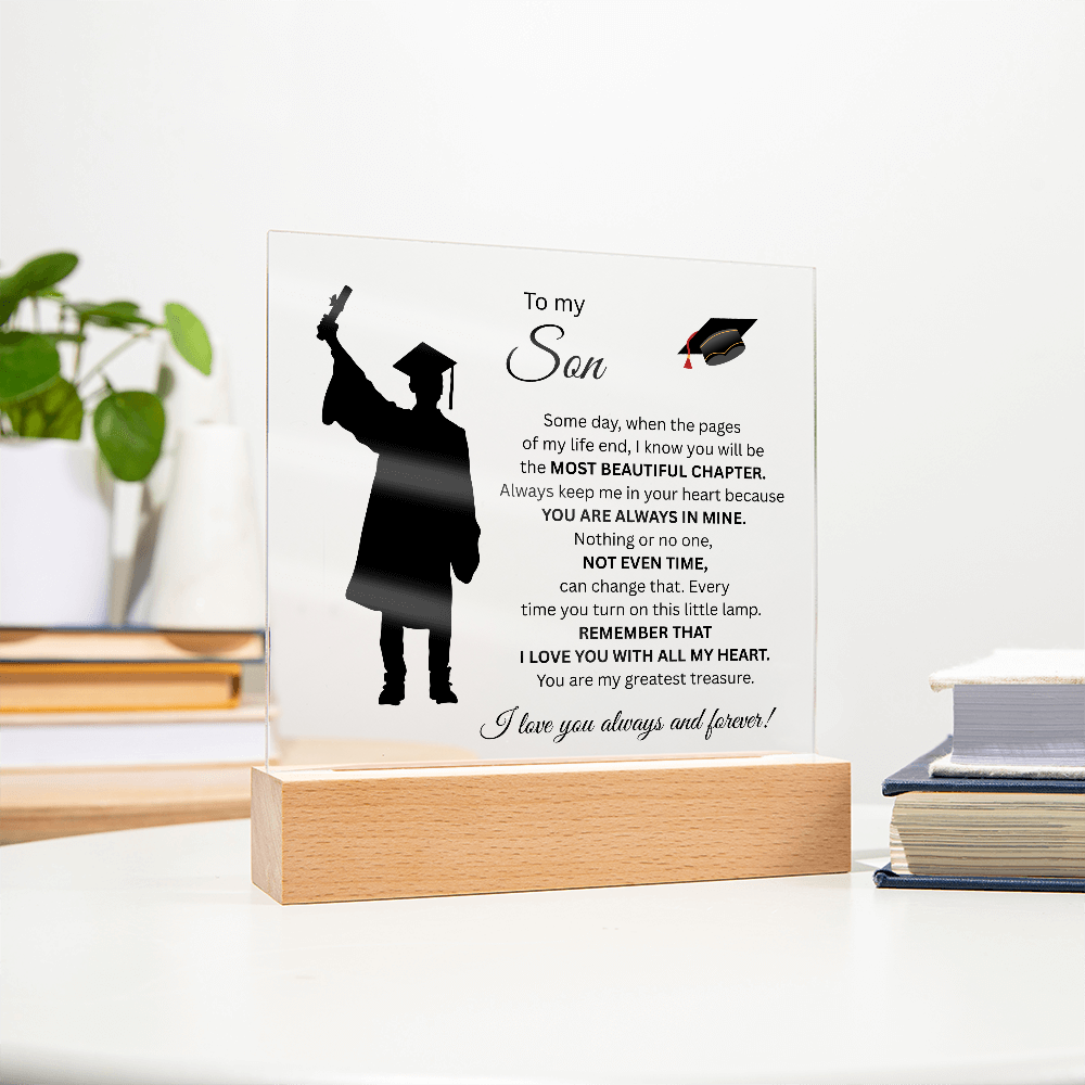 To My Son-Graduation-Acrylic Plaque