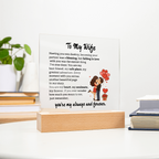 To My Wife-My Always and Forever-Acrylic Plaque