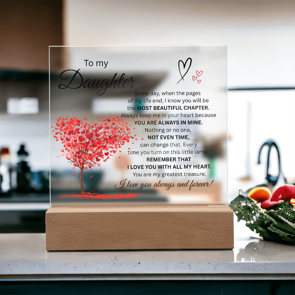 To MY Daughter-Beautiful Chapter-Acrylic Plaque