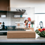 To My Wife-My Always and Forever-Acrylic Plaque
